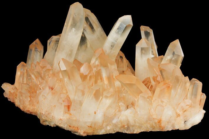 Tangerine Quartz Crystal Cluster - Madagascar #112805